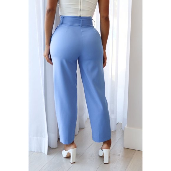 Business Per Usual Belted Pants - Picture 3 of 6